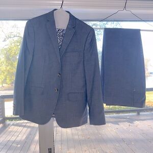 Baby blue two piece boys suit. Size 16 jacket size 20 pants.